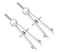 WRITWAA Compasso da Disegno Professionale in Metallo Meccanismo a Molla Set da 3 Pezzi per Geometria Scolastica e Disegni Tecnici Strumento Didattico per Architettura e Lavorazione del