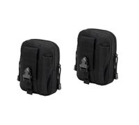 WRITWAA Confezione Da 2 Pezzi semplice fitness zip telefon security black motion multifunzione phonk trekking durevole sport borsello cintura borsa all'aperto da