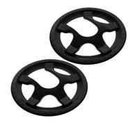 WRITWAA Copri Pignone Bicicletta 2 Pezzi Plastica Nero 5 Fori Protezione Guarnitura Compatibile con Mountain Bike e Bike da Strada per Escursioni Outdoor