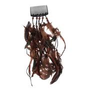 WRITWAA copricapo di accessori per costumi piumati elegante fascia a pennacchio Tassella rifinitura pelo di pennacchio fasce per con nappe piumate Banda per