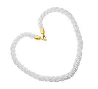 WRITWAA Corda Barriera Intrecciata 15 M Ganci in Acciaio Inox Corda di Sostegno per Montanti Divisori di Controllo Folla Barriera di Sicurezza per Uso Industriale e Pubblico