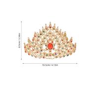 WRITWAA Corona Per Capelli Da Sposa Strass Forcina Da Principessa Thailandese Copricapo Etnico Dorato Per Feste Di Compleanno Accessori Culturali Per Donne