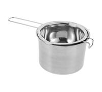 WRITWAA Crogiolo in Acciaio Inox 16 Cm Manico e Beccuccio Versatore, Kit 2 Pezzi per Fusione Cera e Scaldacera Multifunzione, per Ceretta, Aromaterapia e Fai da Te