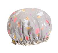 WRITWAA Cuffia Doccia Doppio Anti- Unicorno Grigio Leggera e Adatta Per Bagno e Spa