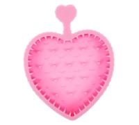 WRITWAA Cuscinetto in Silicone A Forma Di Pennello Da Trucco Scrubber Pastiglie Bellezza Tampone Professionale Lavare Il Trucco Tappetino Pulisci Pennelli Gel Di Silice Rosa