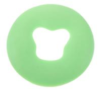 WRITWAA Cuscino Rotondo Verde in Silicone con Foro per Viso per Salone di Bellezza Poggiatesta Antiscivolo per Lavatesta Supporto Ergonomico per Massaggi e Trattamenti Spa Accessorio