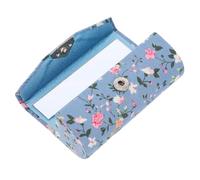 WRITWAA Custodia Porta Rossetto Specchio e Ricamo Floreale Retrò, Astuccio Trucco Compatto da Viaggio per Uso Quotidiano e Regali