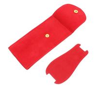 WRITWAA Custodia Portatile Rossa per Orologio in Flanella Chiusura a Scatto Borsa da Viaggio Imbottitura per Protezione, per Smartwatch