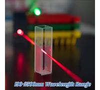 WRITWAA Cuvetta al Quarzo 10 MM 2 Pezzi per Spettrofotometro Micro Cuvetta Ottica Trasparente Uv-Vis Lettura Accurata per Analisi di Laboratorio Dna Rna