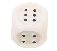 WRITWAA Dadi Braille Tattili in Plastica Bianco con Punti Rilievo per Ipovedenti e Non Vedenti, Accessorio Inclusivo per Giochi da Tavolo e Attività in Classe