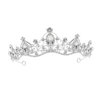 WRITWAA di diamante barocco Accessori nuziali nuziale accessori per da sposa fascia da sposa la sposa sarà la tiara Accessorio per di strass Lega di zinco