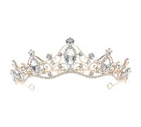 WRITWAA di diamante barocco diademi nuziali per la sposa copricapo banda per da sposa arredamento fascia da sposa per la sposa fasce diadema per le donne Lega di zinco