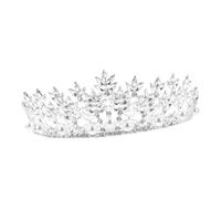 WRITWAA di perle di compleanno nuziale accessori per da sposa coroncina sposa accessori cosplay diademi nuziali per la sposa signore della lega Argento