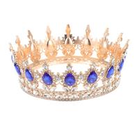 WRITWAA diadema di strass decorazioni copricapo accessori per da sposa per le spose Nozze coroncina sposa per la sposa della sposa Blue