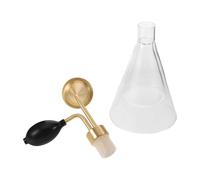 WRITWAA Diffusore Aromi Elettrico Portatile in Vetro e Ottone per Testare Profumi e Oli Essenziali per Spa ed Eventi di Aromaterapia