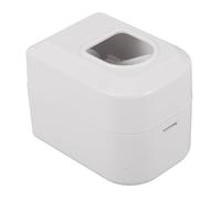 WRITWAA Dispensatore Automatico Dentifricio Parete Portaspazzolino e Scomparti Organizer, Accessorio Per Bagno in Acciaio Resistente, Per Doccia e Lavabo