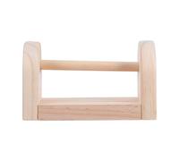 WRITWAA Dispenser Nastro Adesivo in Legno Naturale Supporto da Scrivania Stabile Antiscivolo per Nastro Manuale Piccolo per Ufficio Casa Scuola e Laboratorio Creativo