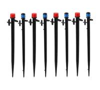 WRITWAA Dispositivo di Irrigazione Micro-Spruzzatori Rotanti a Chiodo da Terra 12 Pezzi Irrigatori per Coperture Agricole 8 Fori e Spruzzo Fine Forniture da Giardino per Coltivazione