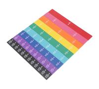 WRITWAA Educativo di Giochi Matematici per Giocattolo Cognitivo Multifunzionale in EVA Strisce di Frazione Colorate per Apprendimento e Sviluppo Abilità Motorie Regalo Didattico per