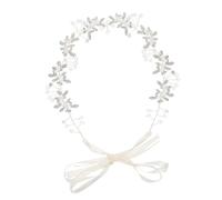 WRITWAA Fascia Chioma da Sposa in Lega e Cristalli Argento, Accessorio Raffinato e Delicato per Decorazione Chioma e Fotografia a Feste e Party