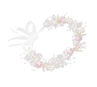 WRITWAA fascia con ghirlanda di perle copricapo cerchietto di perle fasce per che fa i primi passi gruppo musicale Accessori per Fascia per ragazze Metallo