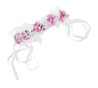 WRITWAA fascia di strass fiore Banca per ragazze compleanno floreale Essere accessori per da sposa per ragazza accessori per da sposa per lega rosa