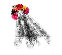 WRITWAA Fascia per Capelli Halloween Ragnatela e Teschio Cerchietto Horror per Feste e Cosplay Copricapo Decorativo per Giorno dei Morti