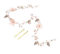 WRITWAA Fascia Per Con Fiori Accessori Per Con Fiori Fiori Sposa Tralcio Per Fascia Per Da Sposa Frangia Per Sposa Primo Addio Nubilato Donna