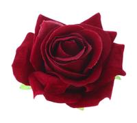 WRITWAA Fermaglio per Chioma e Spilla a Forma di Rosa Rossa e Metallo, Accessorio Giovane e Delicato per Donna, per Picnic Estivi e Serate Prom