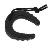 WRITWAA Fermaporta di Sicurezza Nero in Plastico per Uso Domestico e Commerciale, Blocca la Porta Evitando Schiacciamenti, come Door Stopper per Vigili del Fuoco e Polizia