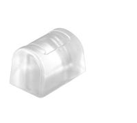 WRITWAA Fermaporta Protettore da Pavimento in Gomma Trasparente Antiscivolo, Fermaporta Anti-Foratura per Porte Interne in Camera, Cucina e Garage, Piccolo