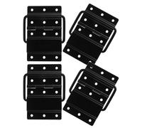 WRITWAA Flight case cerniere rimovibili 4 pezzi in lega nera - Accessori per casse da palcoscenico con installazione rapida