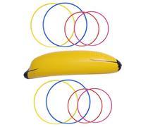 WRITWAA Gioco Gonfiabile a Forma di Banana per Feste, Decorazione Esplosione-proof in Plastica, Design Realistico e Creativo per Party e Divertimento Colore Casuale