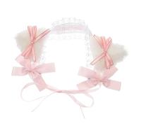 WRITWAA Grazie Per Aver Fornito Le Informazioni Dettagliate Sul Prodotto Ecco Titolo in Italiano Conforme Alle Tue Richieste Cerchietto Orecchie Di Gatto in Pizzo Accessorio Lolita Per Cap