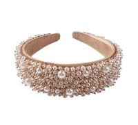 WRITWAA Grazie per Informazioni Dettagliate Ecco Titolo in Italiano che Segue Tutte le Richieste Cerchietto per Capelli Perle per Donna Fascia Larga per Capelli Perle Design alla Moda