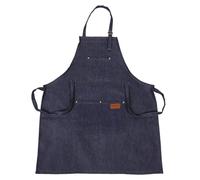 WRITWAA Grembiule Parrucchiere in Denim Grembiule Per Protezione Durante Taglio e Pittura Adatto Per Arte Artigianato e Domestico