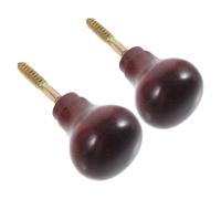 WRITWAA Impugnatura per Bastone da Passeggio in Legno Massello 2 Pezzi Manici di Ricambio Antiscivolo Pomello Ergonomico Accessori per Bastoni per Anziani Supporto Stabile per