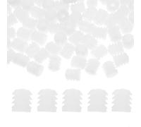 WRITWAA Inserti Filettati in Plastica Bianca Design Versatile e Stabilità Migliorata 150 Pezzi Adatti per Viti M4 per Mobili Struttura a Tre e Riparazione Cerniere Armadio