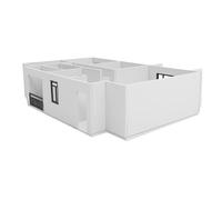 WRITWAA Kit di Modello Architettonico 1:25 per Interni, Materiale in Pvc Espanso e Acrilico, Supporta Attività Educative Interattive, per Modellismo e Creatività