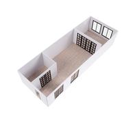 WRITWAA Kit di Montaggio Manuale di Appartamento con Sezioni Interne in Scala per Appartamento per Decorazione e Progettazione Architettonica