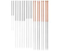 WRITWAA Kit di pulizia degli ugelli della stampante da 20 pezzi - Strumento di pulizia degli ugelli in acciaio inossidabile per accessori della stampante - Accessori di ricambio per estrusori per la