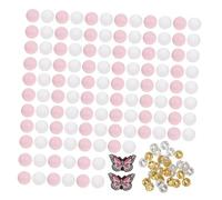 WRITWAA Kit per Realizzare Braccialetti e Portachiavi con Perline in Silicone Rotonde, Set Creativo con Charm a Farfalla per Attività Manuali e Laboratori Scolastici Stili multipli