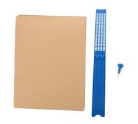 WRITWAA Lavagna Braille Didattica con Stilo e Carta Metodo di Scrittura Tattile Righe Ausilio per Apprendimento del Braille Portatile per Uso Domestico Classe