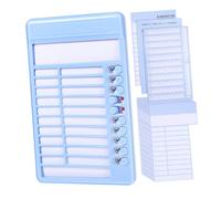 WRITWAA Lavagna Pianificatrice Scorrevole Blu Multifunzione con Metodo Incentivi Calendario Visivo e Supporto Pieghevole Planner Giornaliero da Parete o Scrivania per Organizzazione