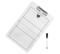 WRITWAA Lavagna Tattica per Pallavolo in PVC Bianca, Cancellabile a Secco, per Allenamenti e Partite, Migliora la Comunicazione la Strategia in Campo