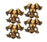 WRITWAA Maniglie per Mobili Pomelli Robusti e Facili da Installare Set 4 Pezzi in Lega di Zinco a Forma di Rana Decorazione Vintage per Cassetti e Comò per Arredamento
