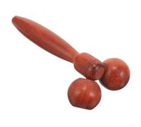 WRITWAA Manuale Viso Doppia Sfera Legno Rosso Per Corpo e Occhi Roller Modellante Multifunzione Per Viso Collo Spalle e Linfodrenaggio Adatto Uomini e
