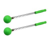 WRITWAA Martello Massaggiante a Percussione Portatile 2 Pezzi Rullo Muscolare in Silicone Verde per Massaggio Schiena Braccia Cosce Uso Domestico Ufficio e Viaggi