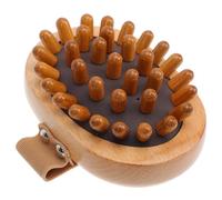 WRITWAA Massaggiatore Corpo Manuale in Legno Faggio Forma Ergonomica e Corda in Cotone per Pressoterapia Linfodrenaggio Casa Rilassamento Muscolare