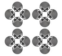 WRITWAA Materiale per Armatura Medievale in Acciaio Inossidabile Nero 100 Pezzi Scaglie Resistenti per Rievocazioni Storiche e Spettacoli Teatrali Fai da Te